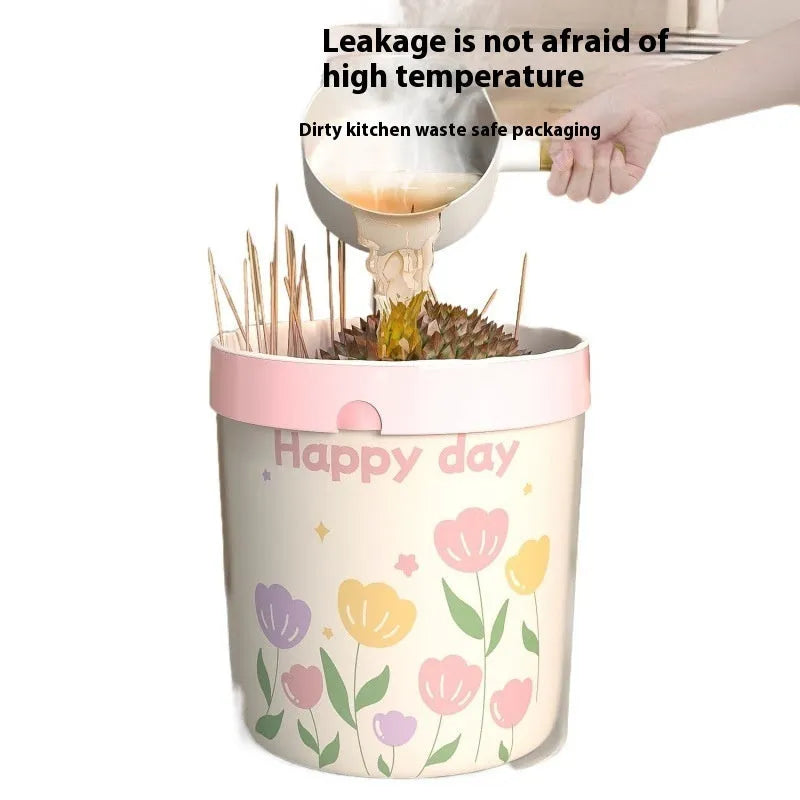 Pink argy wormwood garbage bags with drawstring, sized 44cm by 48cm, for insect-free waste disposal