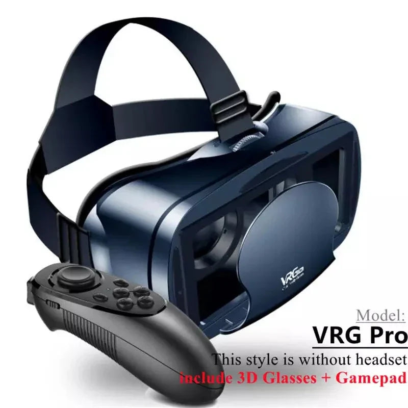 Premium Virtual Reality Headset for Smartphones with Adjustable Headset, 120-Degree Panoramic View, and Smartphone Compatibility