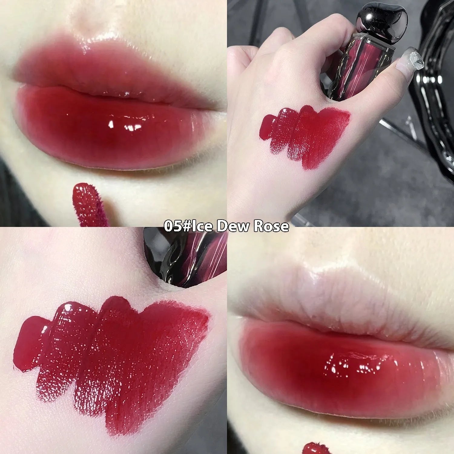 Glacier Lava Lip Lacquer mirror-finish lip gloss in colour options 01 to 07