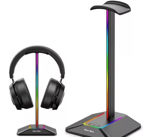Dual Output RGB Luminous Gaming Headphone Holder in Z8 Black and Z8 Silver