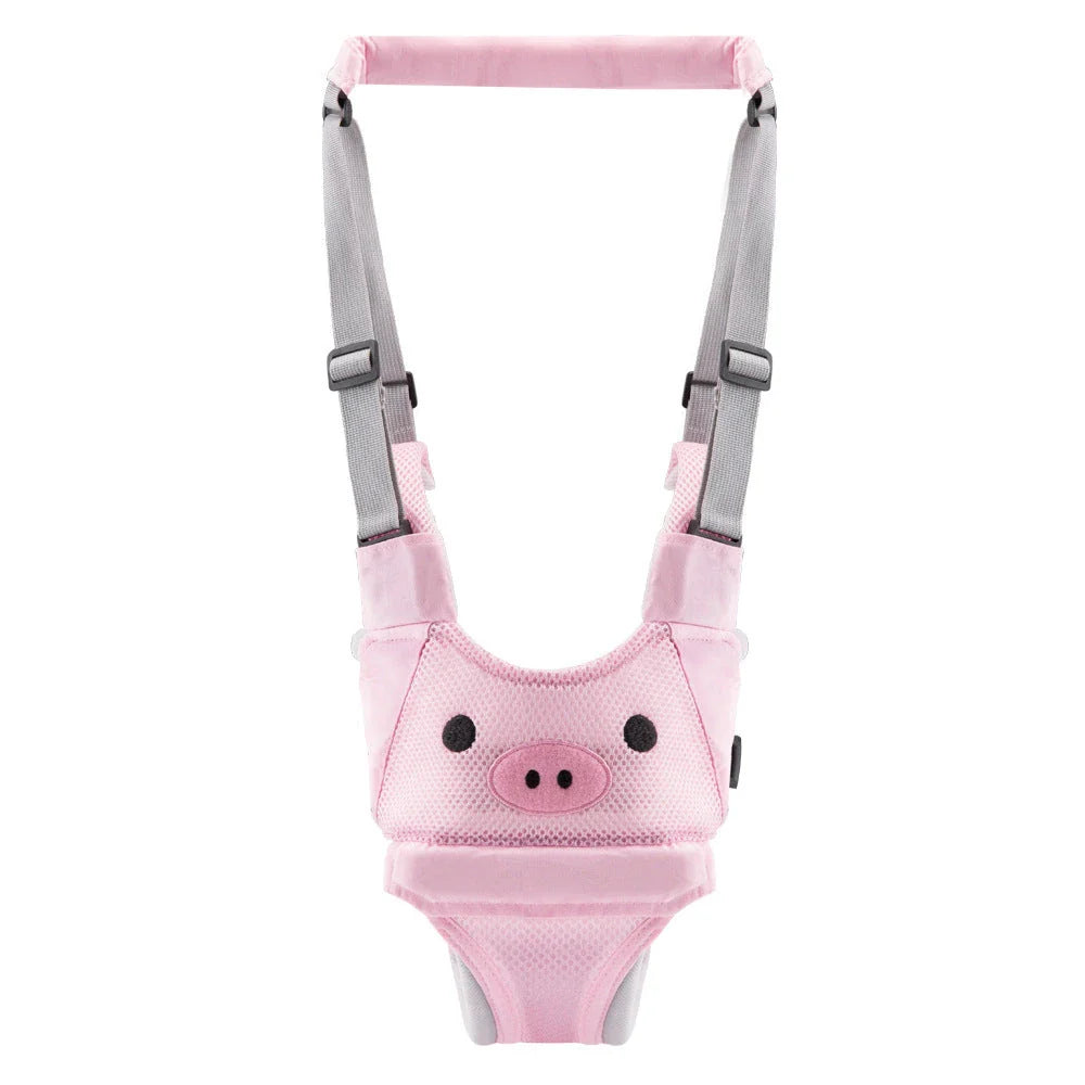 Hands-free baby walking assistant with multiple color options, featuring a comfortable and adjustable design to support your child's first steps.