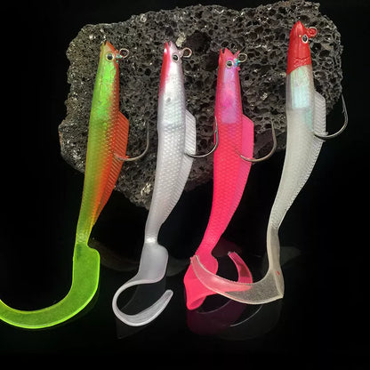 Creative Simulation Long Lead Soft Fishing Lure in various colors for realistic bait imitation