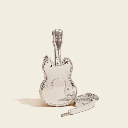 Guitar creative arts crossbody shoulder bag in PU material showing five colour options
