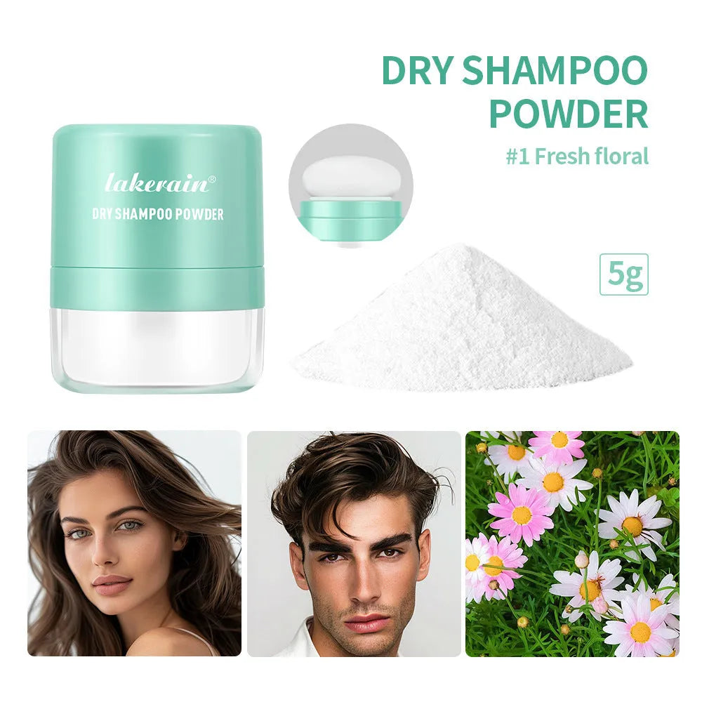 Disposable 5g hair dry cleaning booster powder with sponge applicator and headband