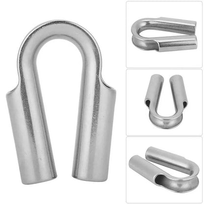 Stainless steel tubular chicken heart ring for pipe connections, showing circular design with clamping mechanism