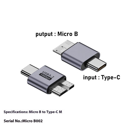 Micro USB to USB-C and USB-A adapter converter for data transfer and charging devices