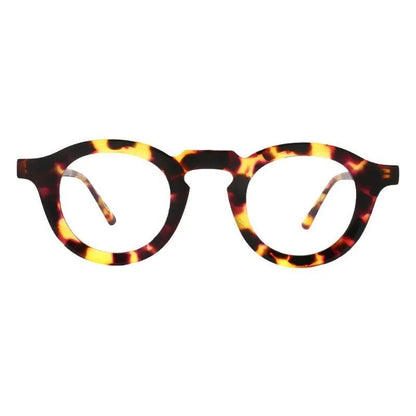 Hip-hop fashion glasses with a black plate frame, thick light-colour stitching, and a full rim box style.