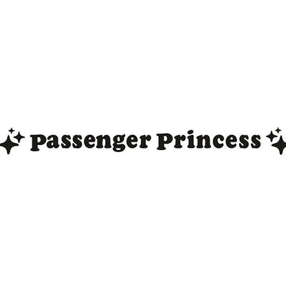 Passenger princess decorative sticker for car rearview mirror in multiple colour options