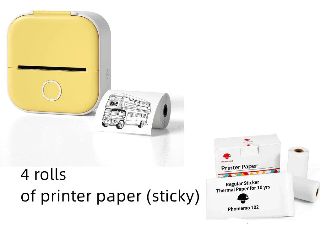Portable Thermal Label Printer with Bluetooth Connectivity for Home, Office, and Small Business Organization