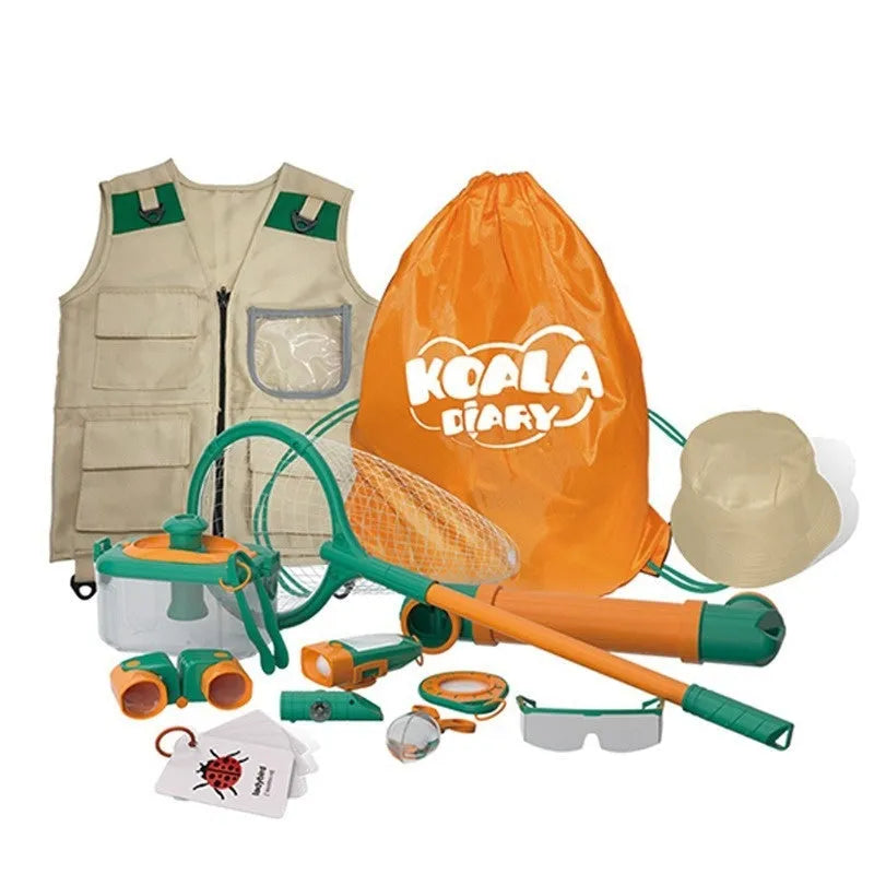 Plastic insect observation box for children with retractable catch net and multi-piece set options