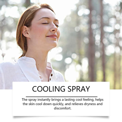 50ml cooling face spray bottle with mint extract for outdoor summer refreshment