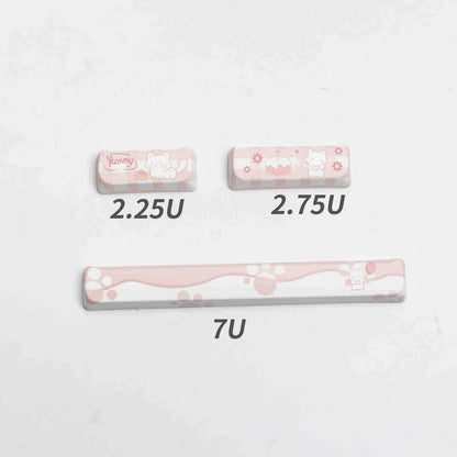Full set of PBT sublimation keycaps for a universal mechanical keyboard, over 98 keys.