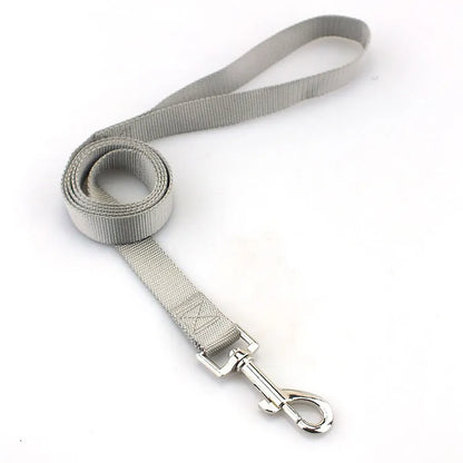 Polyester dog lead with hand-holding rope design in multiple colour options