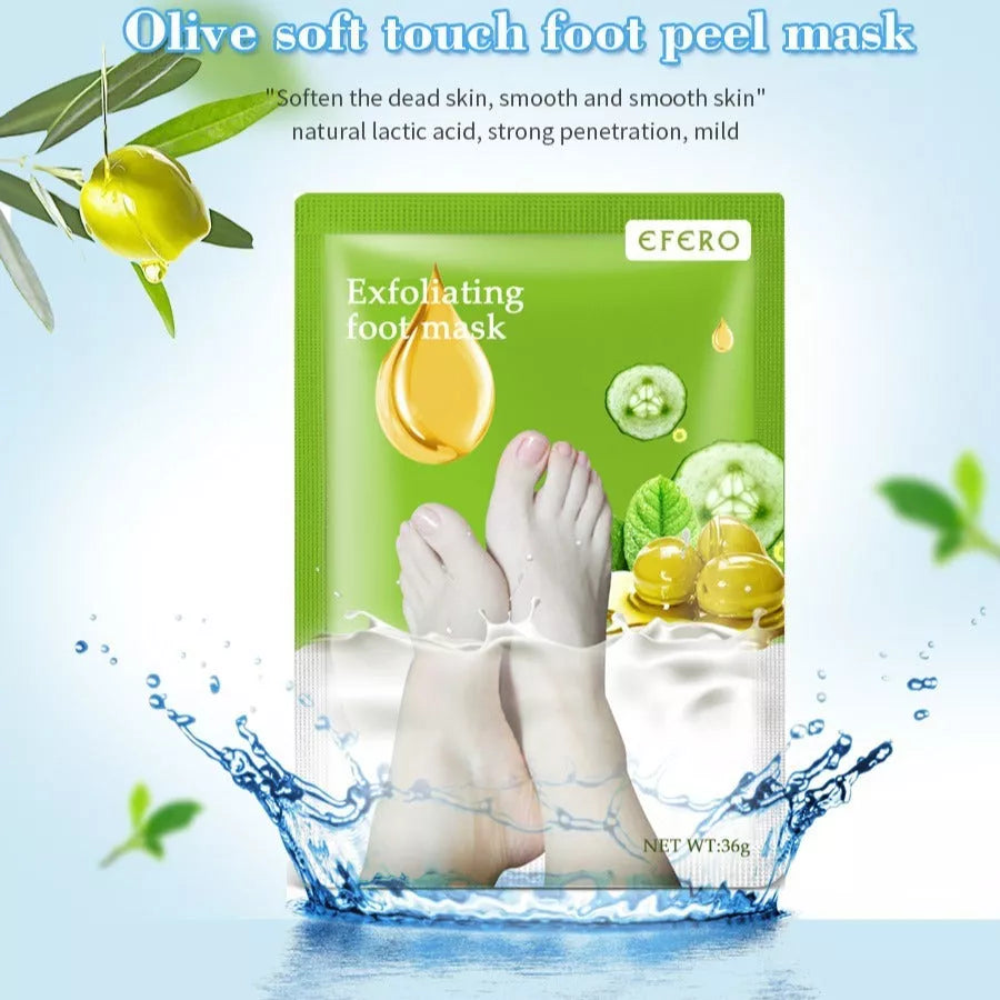 Exfoliating foot mask socks for dead skin removal and heel whitening, 2024 model