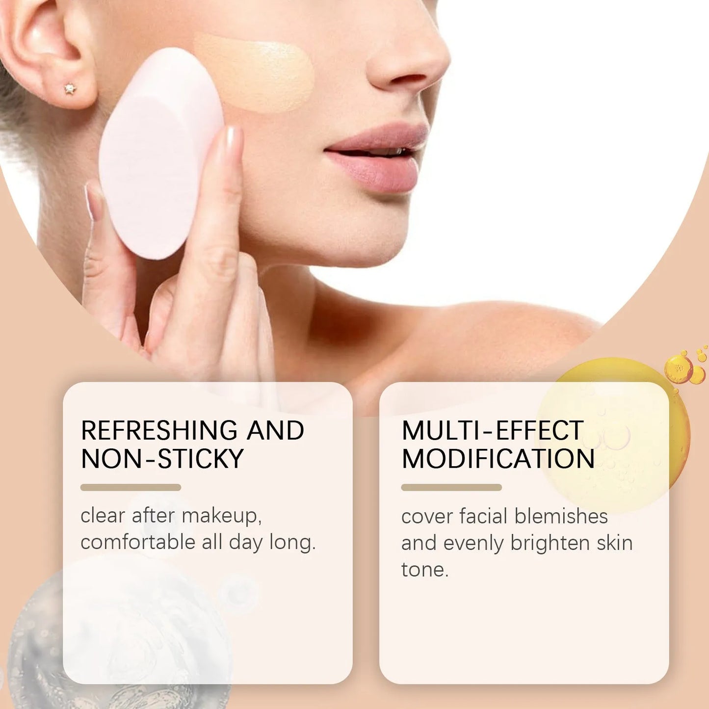 A 3.5ml bottle of medium skin liquid foundation with moisturising concealer properties.