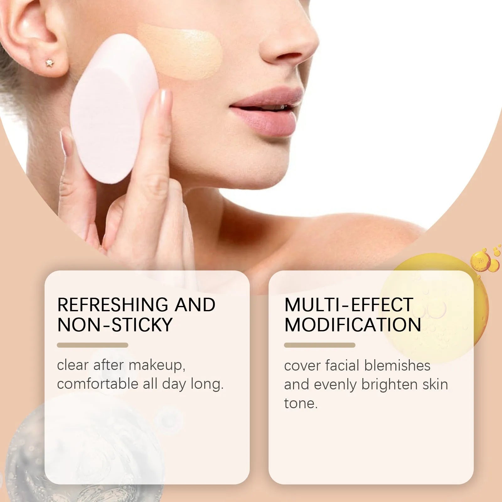 A 3.5ml bottle of medium skin liquid foundation with moisturising concealer properties.