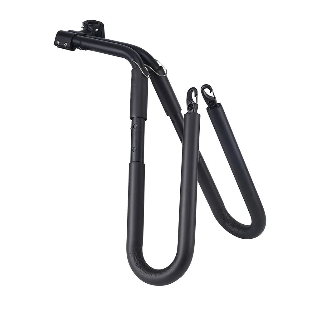 Black aluminium surfboard wall mount bracket for surfboard or bicycle storage, 1.45kg alloy frame