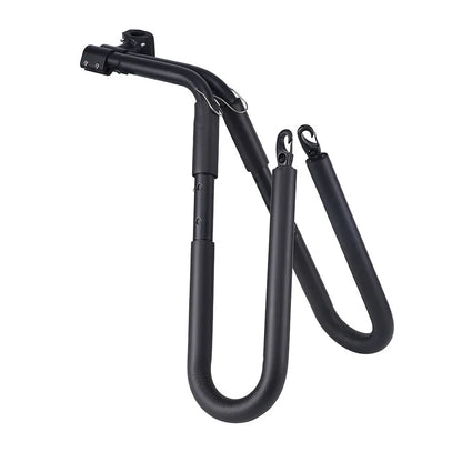 Black aluminium surfboard wall mount bracket for surfboard or bicycle storage, 1.45kg alloy frame