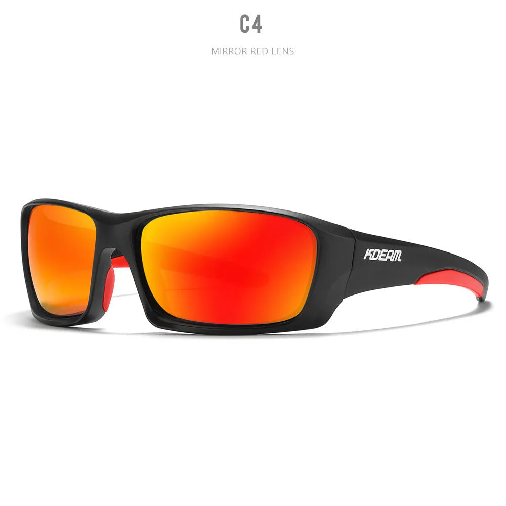 Ultralight polarised sports sunglasses with TR90 frame and TAC lenses in multiple colour options.