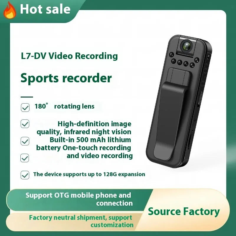L7 HD conference video recorder with wifi connectivity and infrared night vision