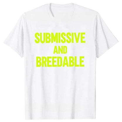 Loose fit men's cotton T-shirt with a humorous graphic print on the front.