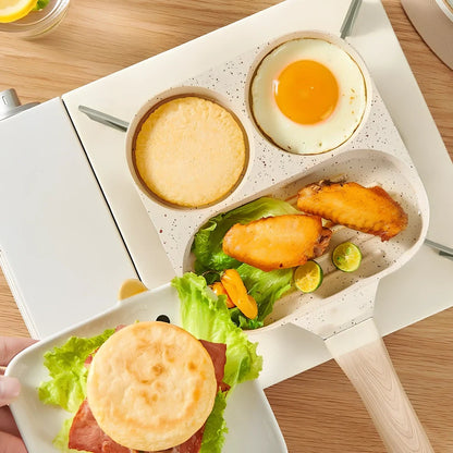 28cm aluminium alloy Japanese frying pan with non-stick coating and composite bottom