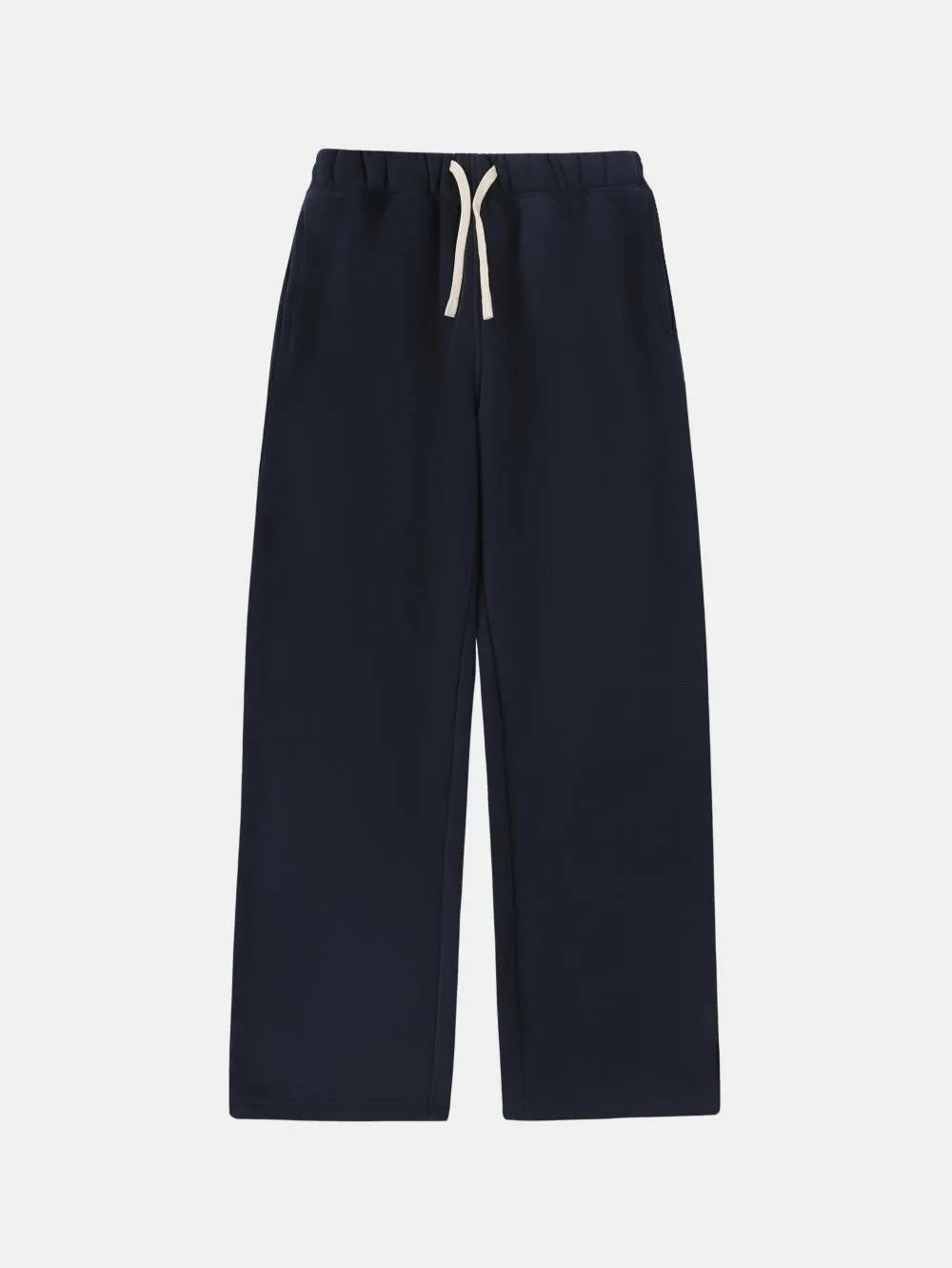Men's loose fit fleece-lined sweatpants with drawstring waist in grey colour