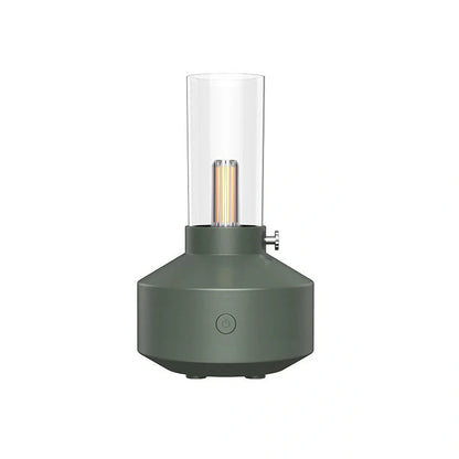 Retro light aroma diffuser with LED night light and humidifier in white and black
