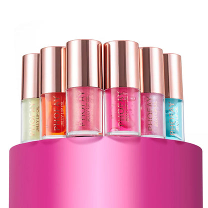 PHOFAY Jelly Lip Oil in sleek packaging with doe-foot applicator