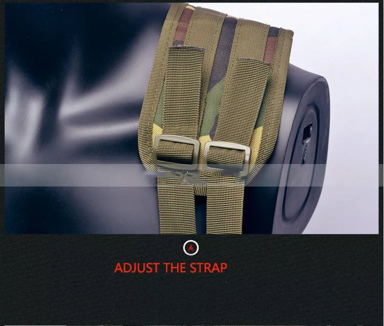 High-density 600D polyester tactical vest for outdoor training in jungle camouflage, military green, and mud