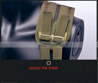 High-density 600D polyester tactical vest for outdoor training in jungle camouflage, military green, and mud