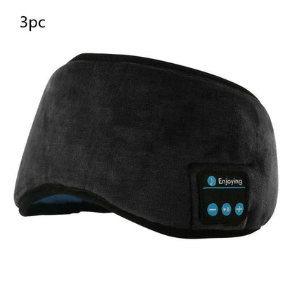 Wireless Bluetooth 5.0 Sleep Headphones with Plush Sleep Mask and Music Player