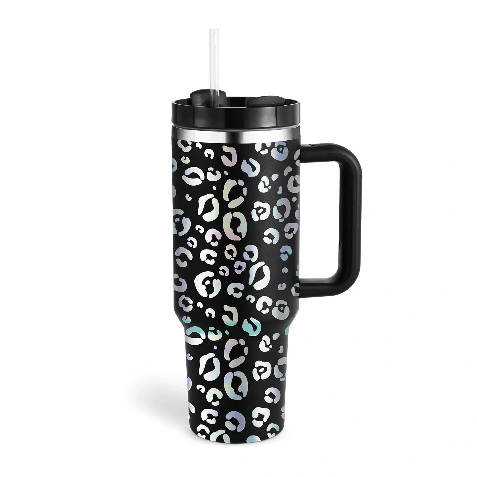 40oz stainless steel straw coffee mug with handle for travel, bisphenol A free, large capacity