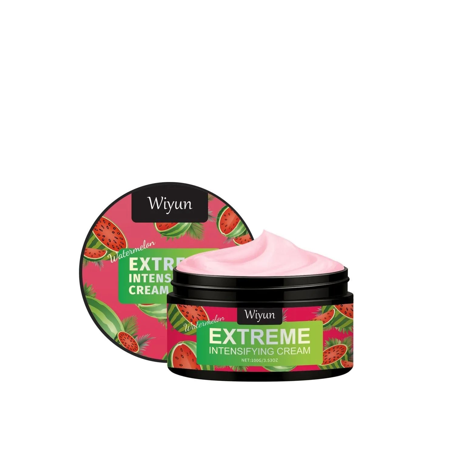 Watermelon Extreme Intensifying Cream 100g gel jar with skincare ingredients label