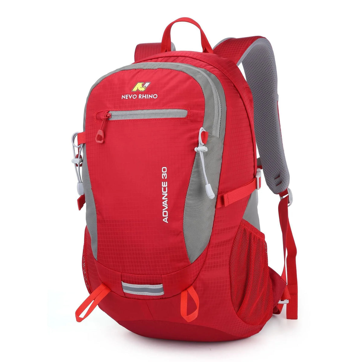 30L nylon outdoor backpack with air pillow straps shown in dark green colour for hiking and travel
