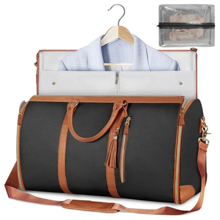 Spacious Travel Duffel Bag - Versatile Women's Handbag with Folding Suit Compartment in Multiple Color Options