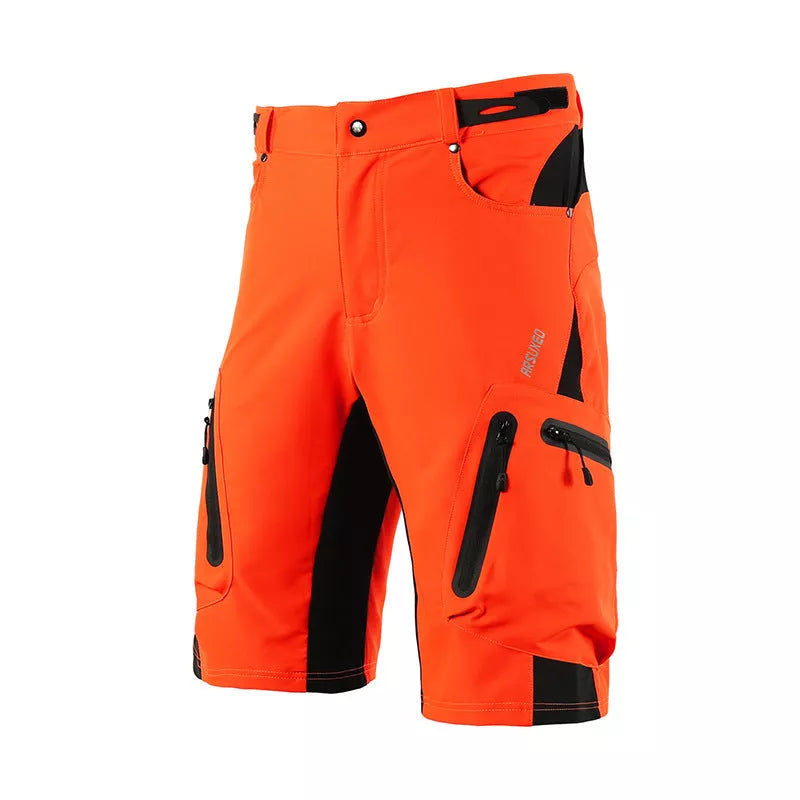 Men's MTB Cycling Shorts in various colors with breathable fabric and back pocket