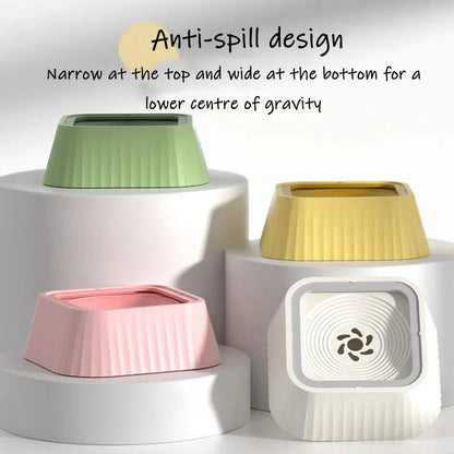 Floating Pet Water Bowl with no splash design for dogs and cats