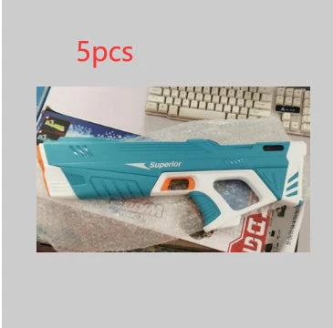 Automatic Electric Water Gun with motorized pressurization system for powerful, continuous water blasting