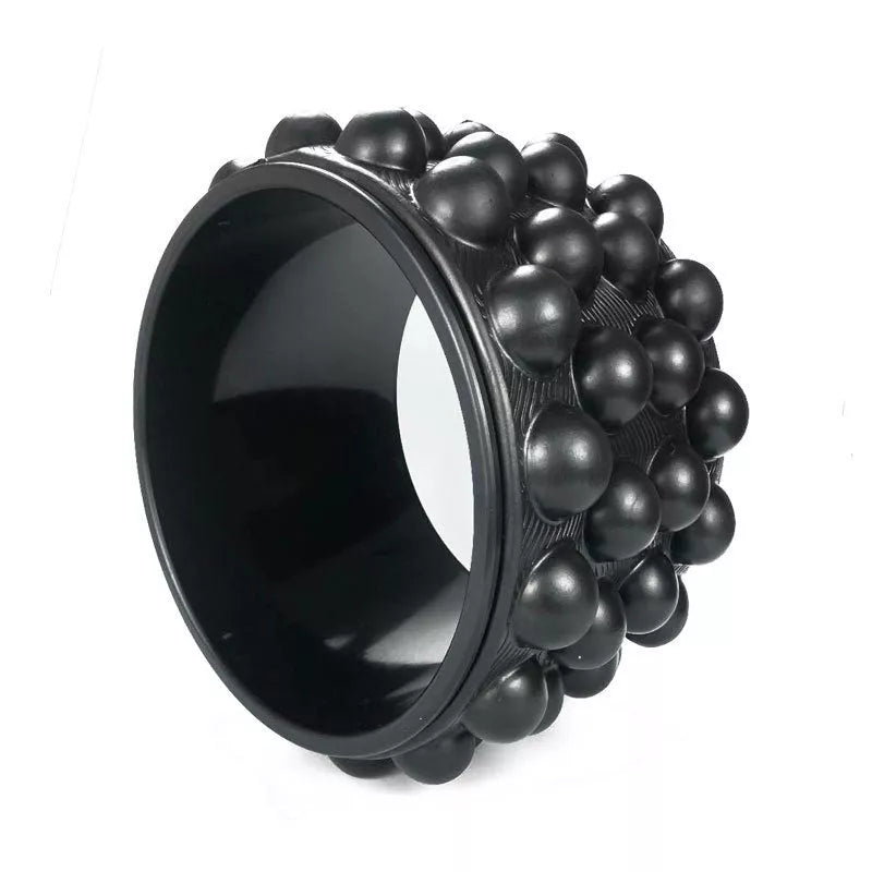DFloating Point Yoga Wheel in various colors for back support and flexibility enhancement