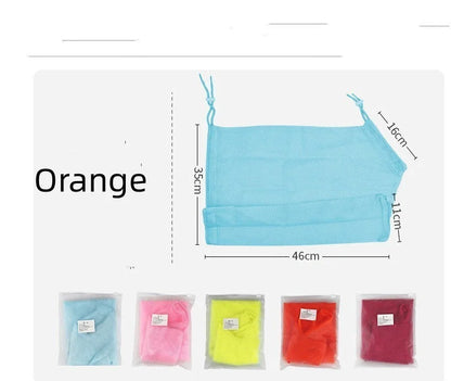 Multi-color anti-bite shower bag for secure and easy cat washing