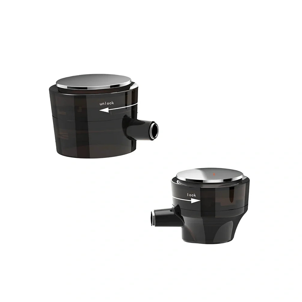 Black decanter foam foaming machine with two pieces for cocktail preparation