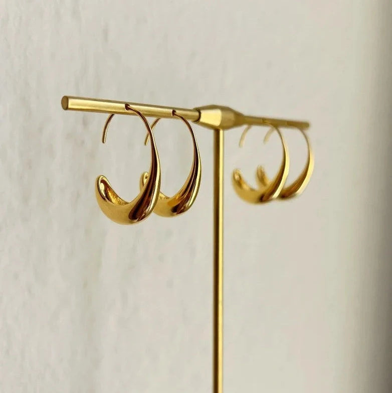 Retro fashion earrings for women featuring creative snake design elements, available in gold and silver electroplated alloy with secure fastening for daily wear