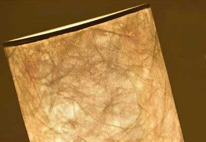 Smart RGB remote control folding floor lamp with adjustable 1520mm height and fabric shade