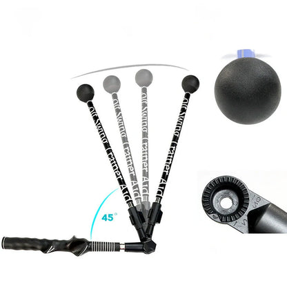 Golf Action Corrector for straight arm swing training in black and blue