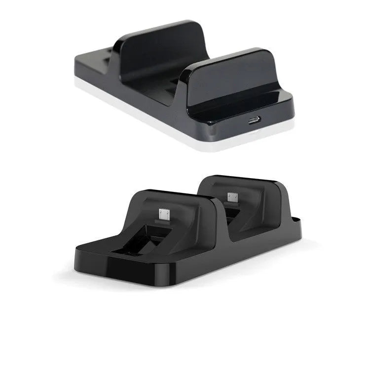 Plastic Double Handle Fixed Charger for PS4 with ABS Construction, Black, Ideal for Trade Fairs, Advertising Promotions and Business Gifts, Single Pack