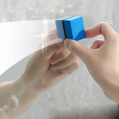 Mini Diamond Sponge Eraser for kitchen and bathroom cleaning, blue color