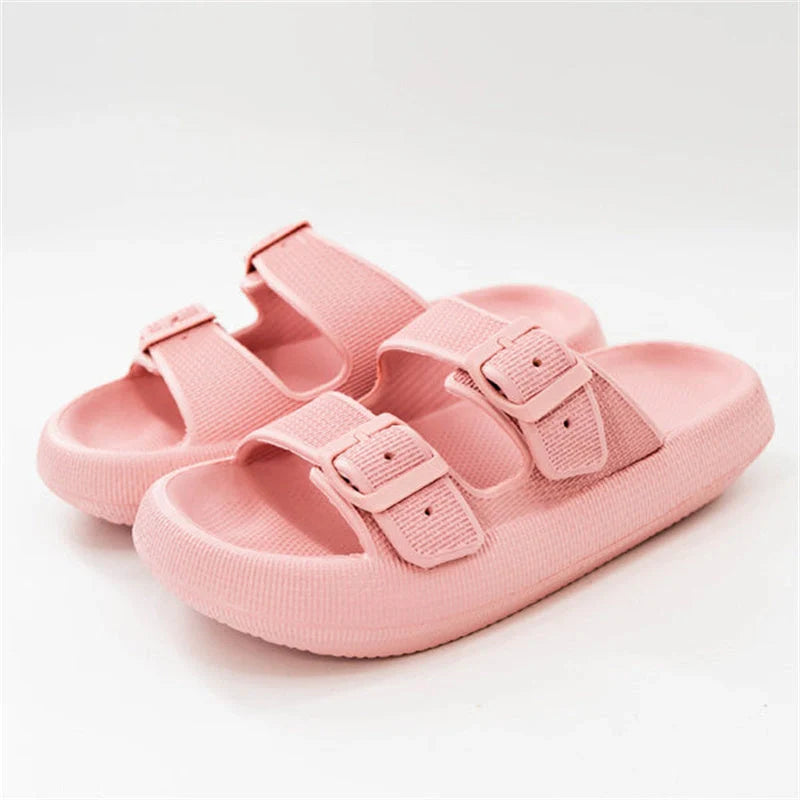 Women's comfortable EVA thick-soled sandals and slippers in various colors