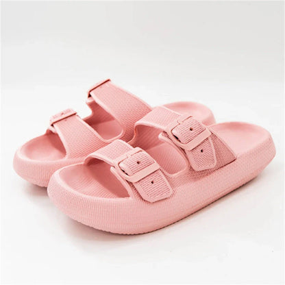 Women's comfortable EVA thick-soled sandals and slippers in various colors