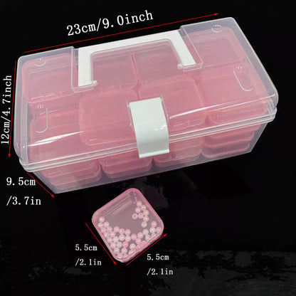 32-grid transparent plastic storage box for organizing up to 32 batteries